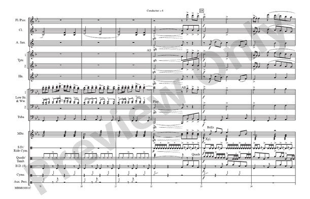 The Greatest Love of All – Marching Band Conductor Score & Parts (Digital Download)