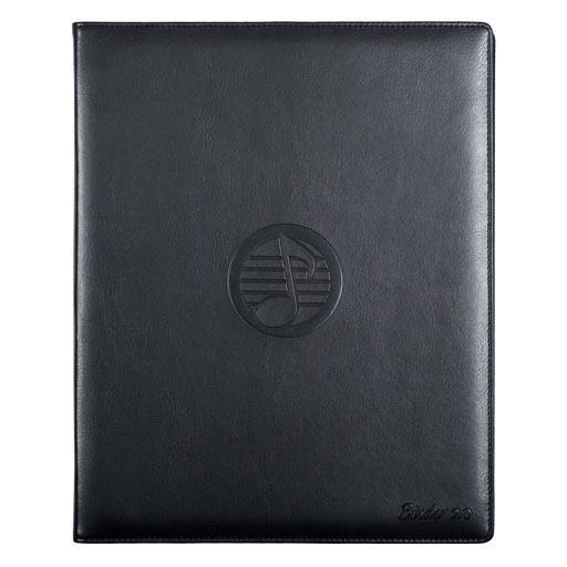 Rondofile - Binder Black Leather Look + 20 Refills - Music Display Folder