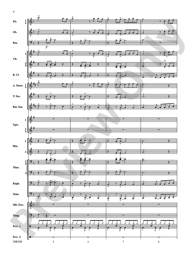 Sixties Gold - Concert Band Conductor Score & Parts (Digital Download)