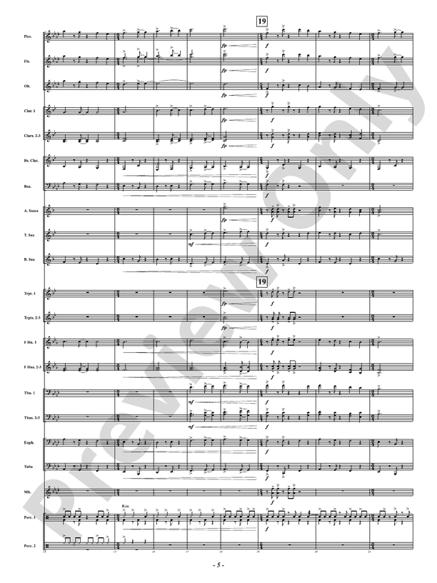 Yuletide Riptide - Concert Band Conductor Score & Parts(Digital Download)