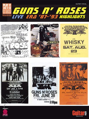 Guns N' Roses - Live Era '87-'93 Highlights - Guitar Cherry Lane Music Guitar TAB with Lyrics & Chords