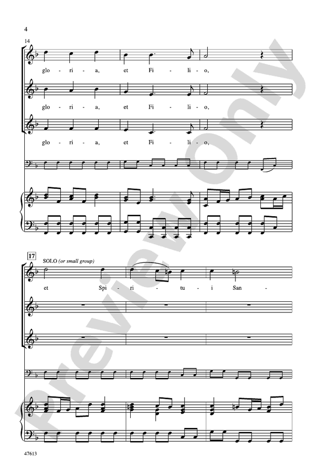 Gloria Patri et Filio – SSA Choral Octavo (Digital Download)