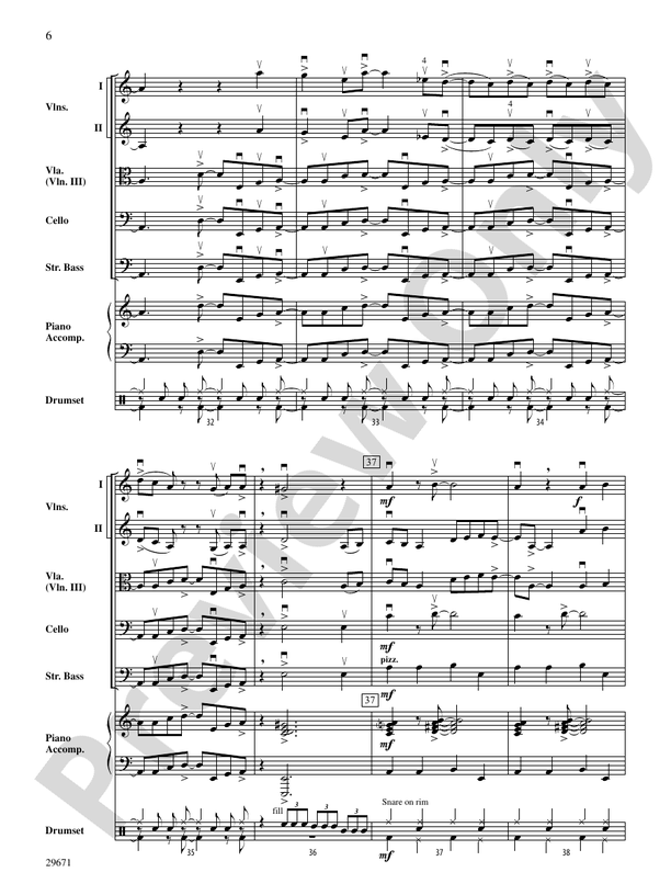 Moondance - String Orchestra Conductor Score & Parts (Digital Download)