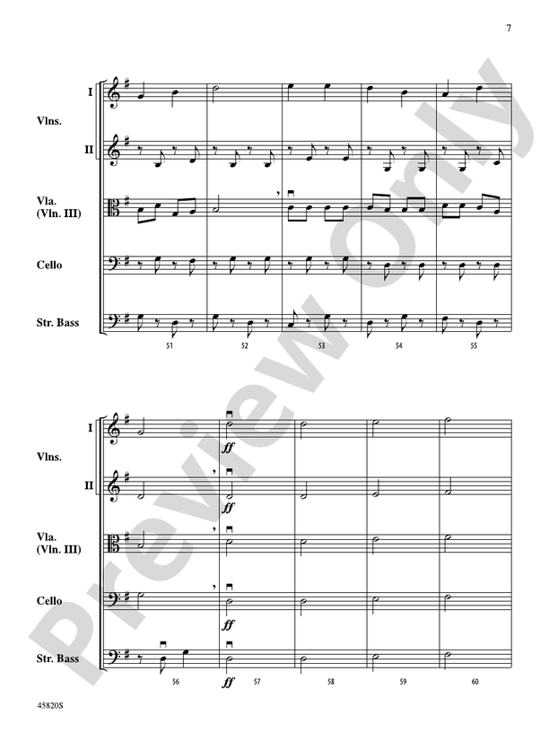 Christmas in a Minute and a Half - String Orchestra Conductor Score & Parts (Digital Download)