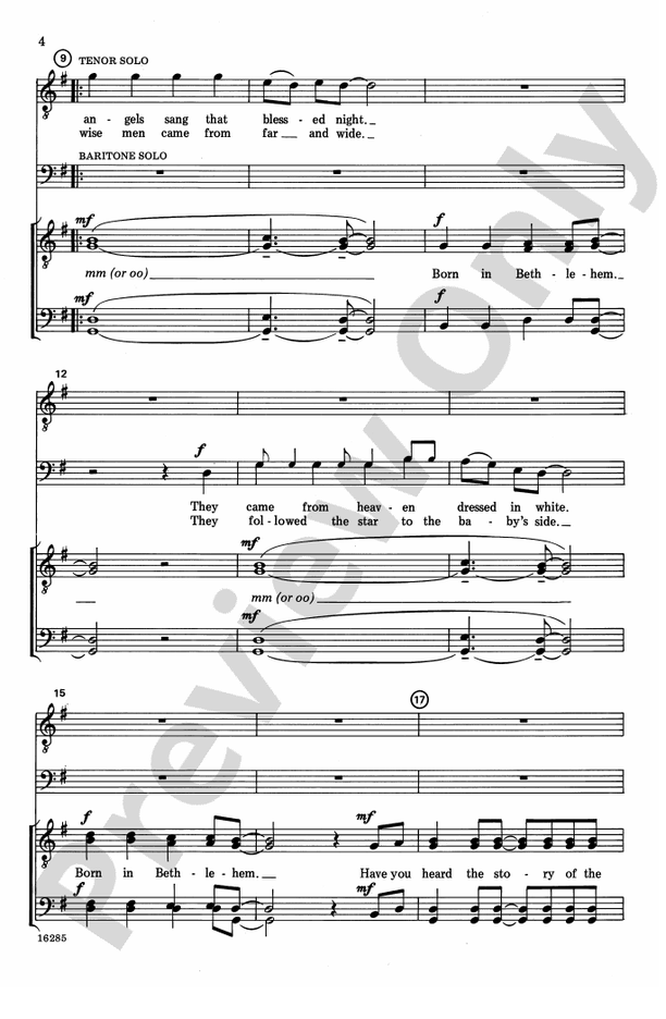 Have You Heard? (A Christmas Spiritual) – TTBB, a cappella Choral Octavo (Digital Download)