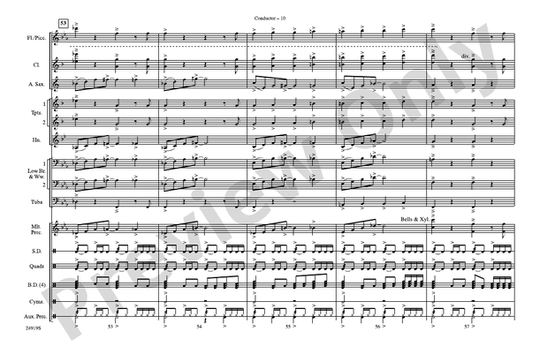 The Aviator – Marching Band Conductor Score & Parts (Digital Download)