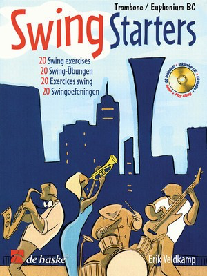 Swing Starters - Trombone Play-Along Book/CD Pack - Trombone Erik Veldkamp De Haske Publications /CD