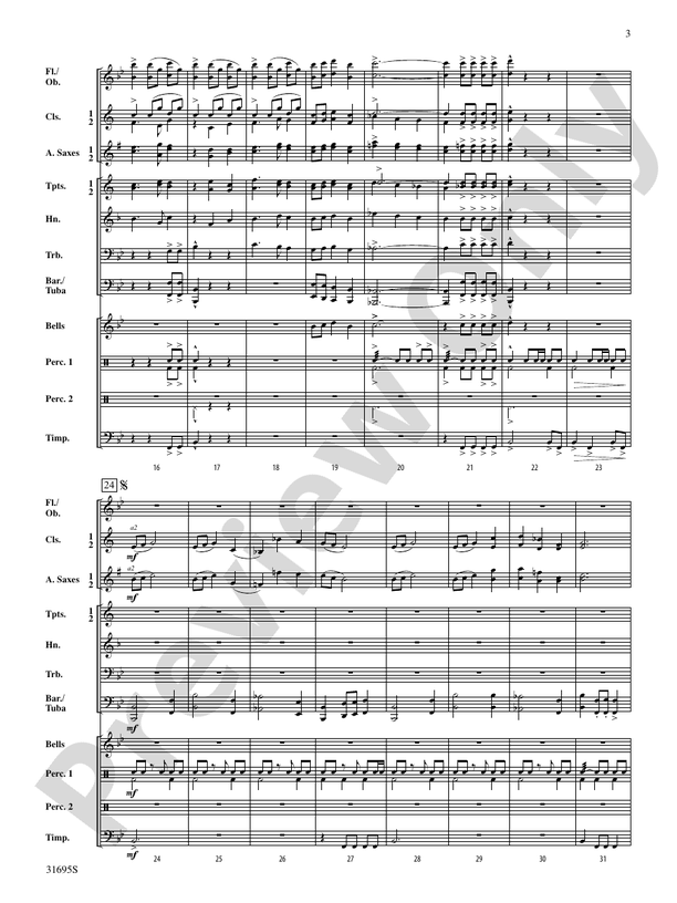 Willow Creek Festival - Concert Band Conductor Score & Parts (Digital Download)