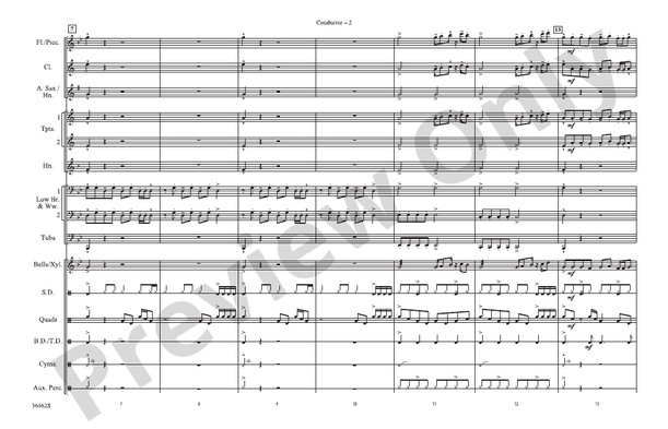 Crazy In Love (Arr. Doug Adams) – Marching Band Conductor Score & Parts (Digital Download)
