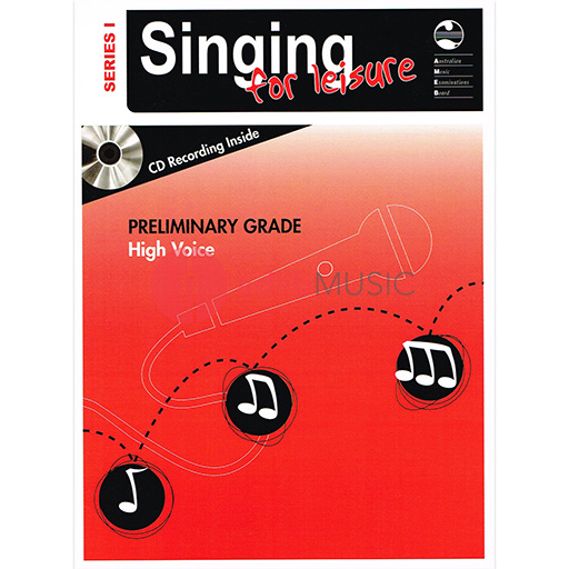 Singing For Leisure Series 1 Preliminary Grade - High Voice/CD AMEB 1203076039
