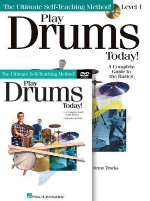 Play Drums Today! Beginner's Pack - Book/CD/DVD Pack - Drums Various Authors Hal Leonard Drum Notation /CD/DVD