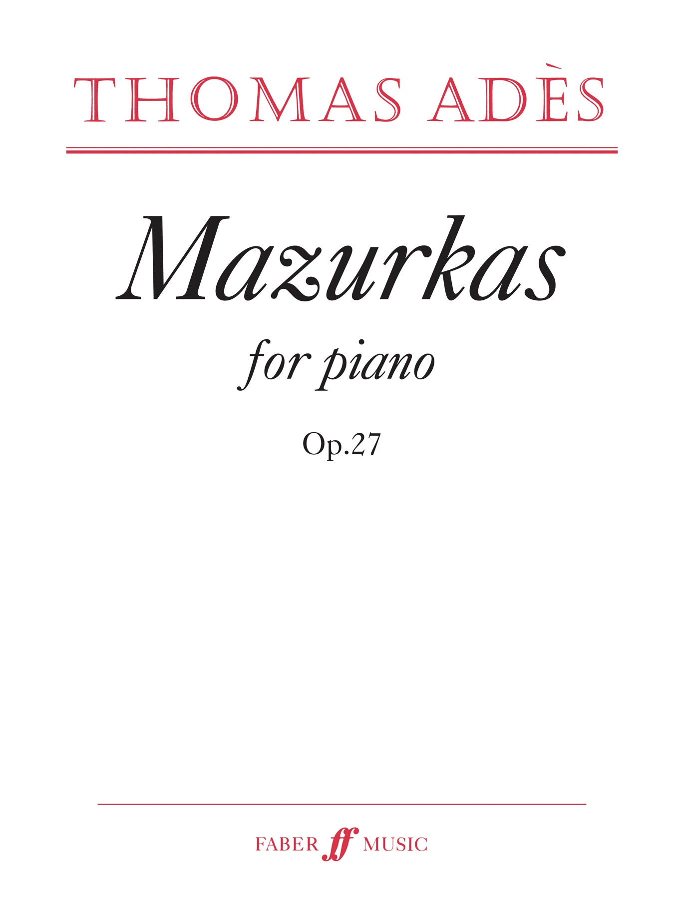 Mazurkas For Piano Op.27 - Piano Solo (Digital Download)