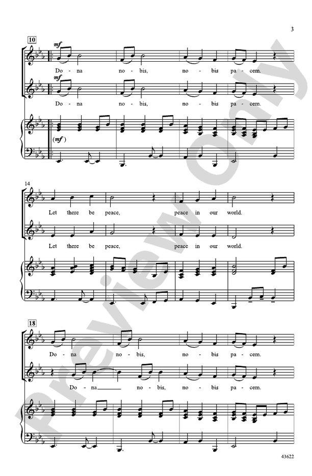 A Gospel Song of Peace - 2-Part Choral Octavo (Digital Download)