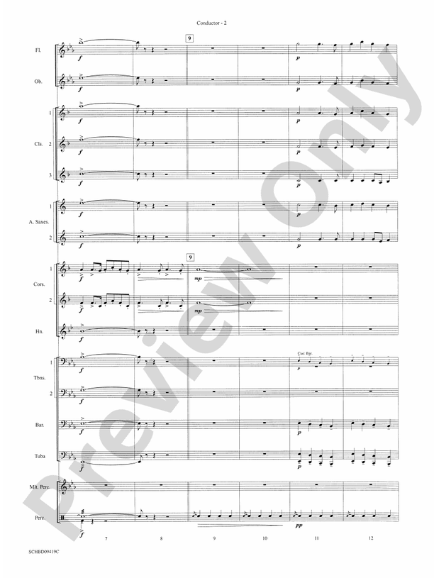 Astro Overture - Concert Band Conductor Score & Parts (Digital Download)