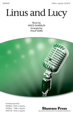 Linus and Lucy - Vince Guaraldi - SAB Philip Kern Shawnee Press Choral Score Octavo
