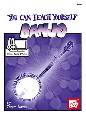 You Can Teach Yourself Banjo - (Book + Online Audio/Video) - Janet Davis - Banjo Mel Bay Sftcvr/Online Audio
