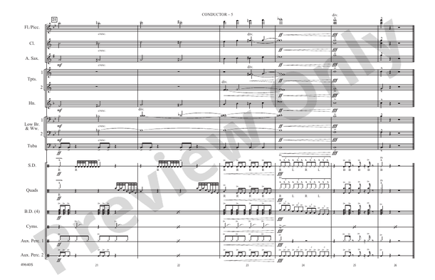 Legendz – Marching Band Conductor Score & Parts (Digital Download)
