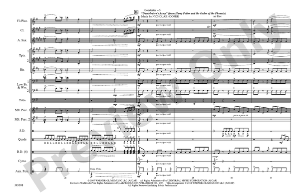 Harry Potter: The Music, Part 1 – Marching Band Conductor Score & Parts (Digital Download)