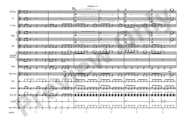 Simply Irresistible – Marching Band Conductor Score & Parts (Digital Download)