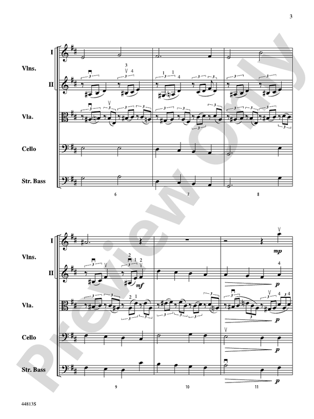 Cantique - String Orchestra Conductor Score & Parts (Digital Download)
