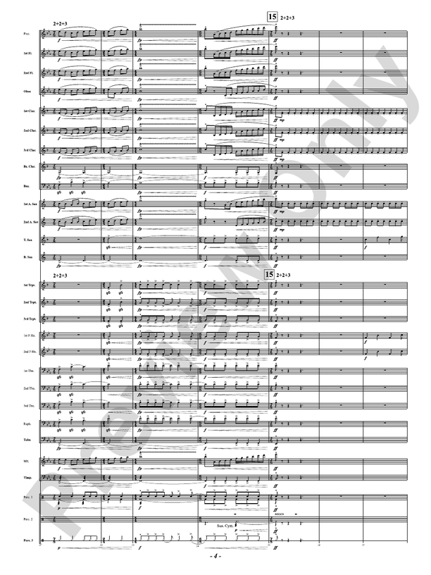 Courage Undaunted - Concert Band Conductor Score & Parts (Digital Download)