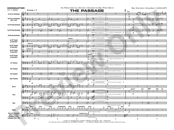 The Passage - Jazz Ensemble Conductor Score & Parts (Digital Download)