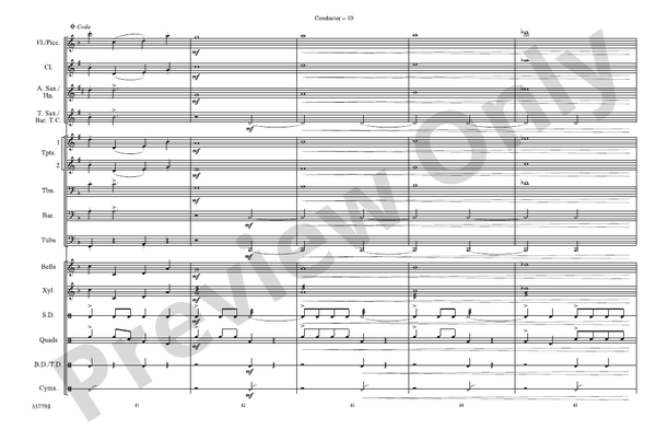 Stars and Stripes Forever – Marching Band Conductor Score & Parts (Digital Download)