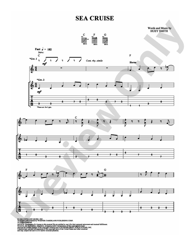 Sea Cruise - Guitar TAB (Digital Download)