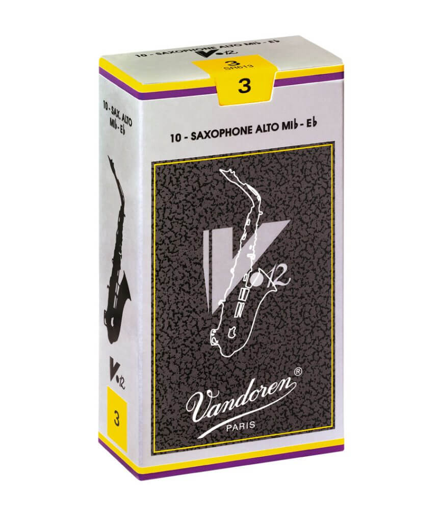 Vandoren V12 Alto Saxophone Reeds, Strength 3, 10-Pack
