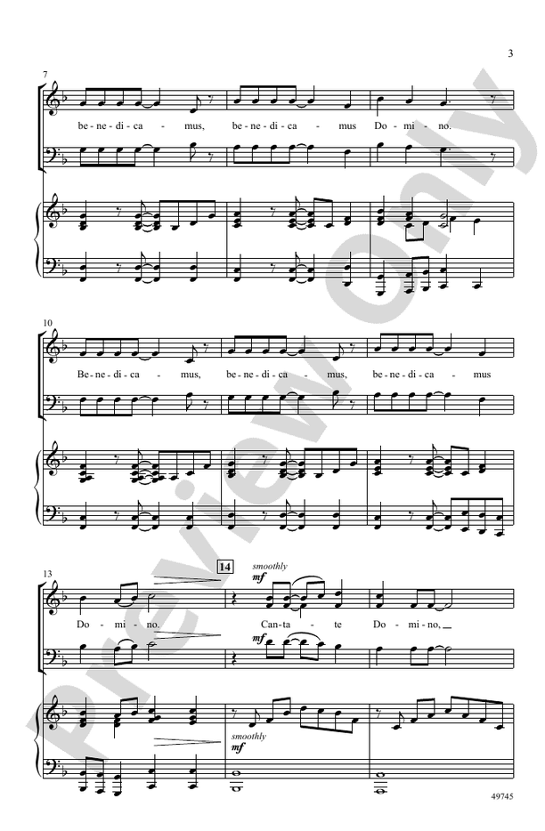 Benedicamus Domino - 3 Part Mixed Choral Octavo (Digital Download)