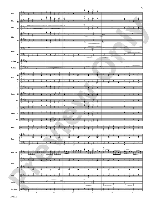 Fiddle-Faddle for Soloist and Full Orchestra – Full Orchestra Conductor Score & Parts (Digital Download)