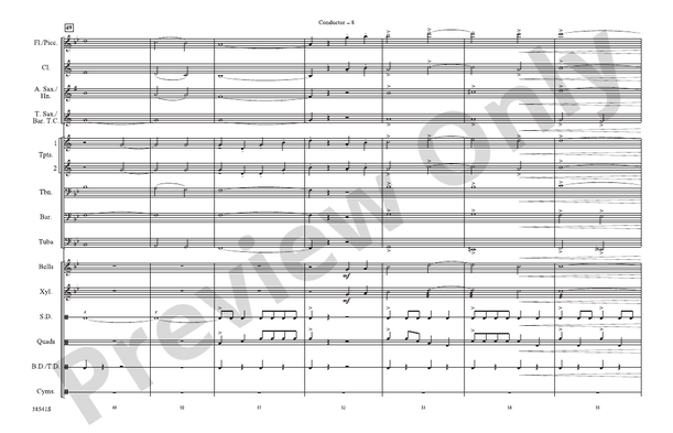 A Star-Spangled March – Marching Band Conductor Score & Parts (Digital Download)