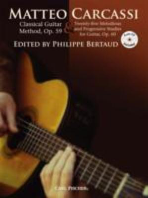 Guitar Method Op 59 And Studies Op 60 - Matteo Carcassi - Classical Guitar Carl Fischer /CD