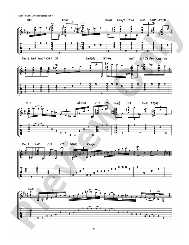 I Can't Get Started - Guitar TAB (Digital Download)