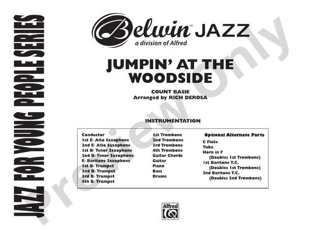 Jumpin' at the Woodside - Jazz Ensemble Conductor Score & Parts(Digital Download)