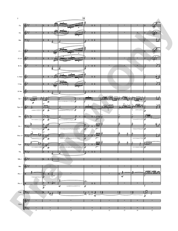 Once, the Man... - Concert Band Conductor Score & Parts (Digital Download)