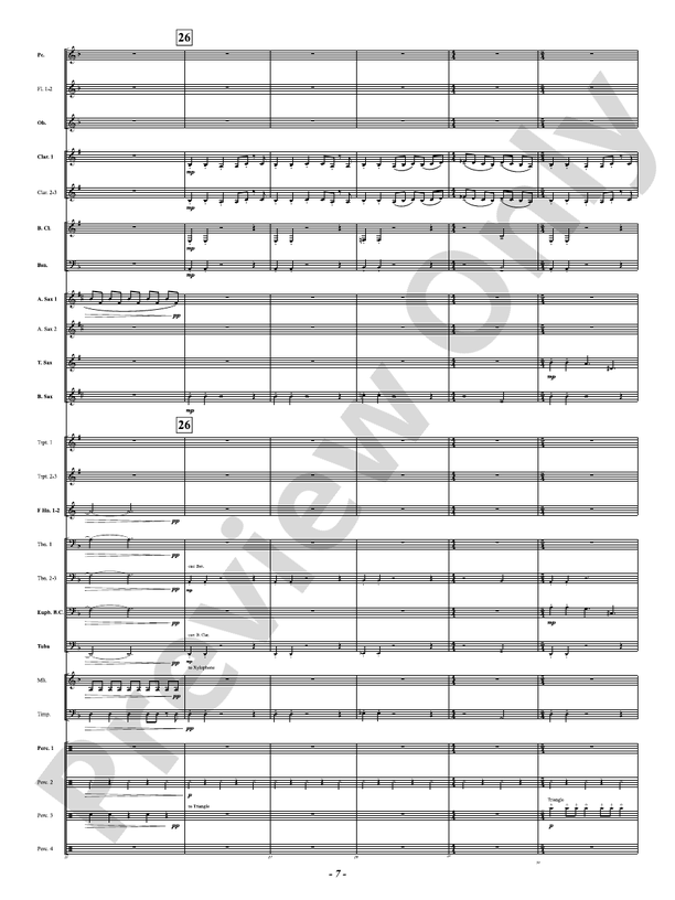 Prophetic Dances - Concert Band Conductor Score & Parts(Digital Download)