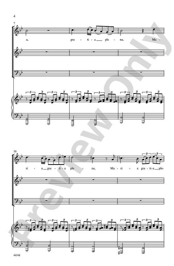 Ave Maria – 3-Part Mixed Choral Octavo (Digital Download)