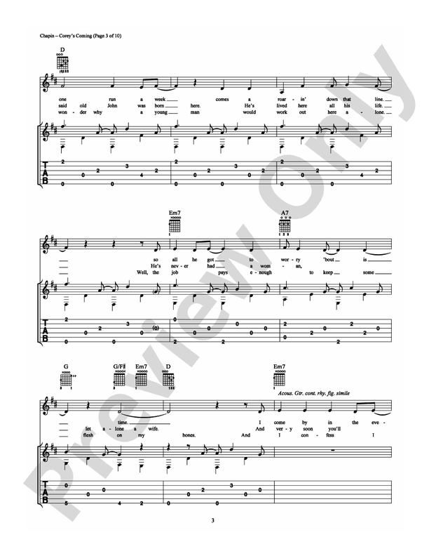 Corey's Coming - Guitar TAB (Digital Download)