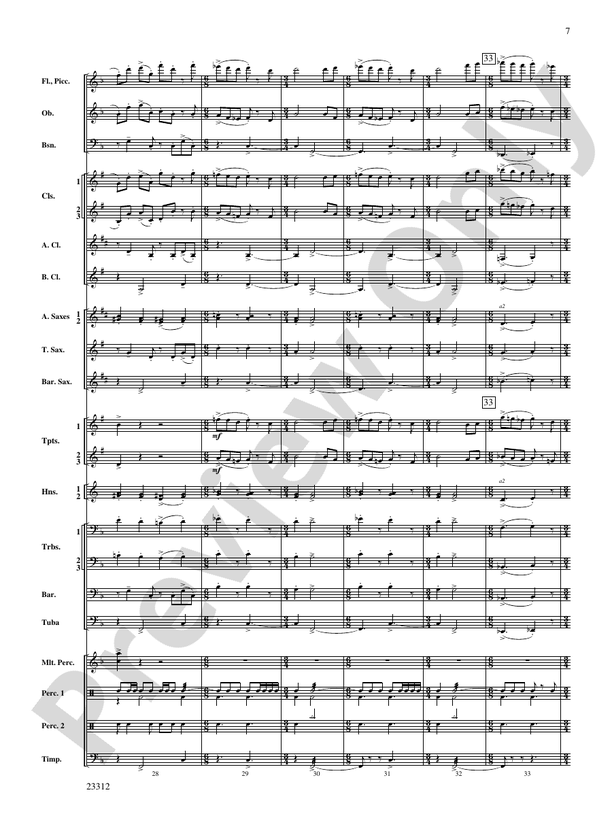 Three Miniatures for Winds and Percussion - Concert Band Conductor Score & Parts (Digital Download)