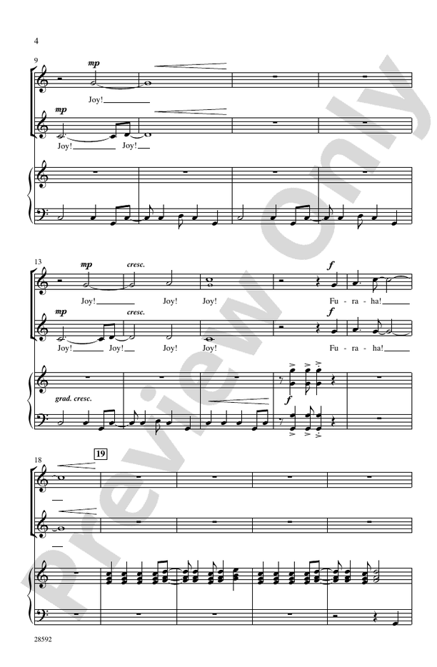 Furaha! (Joy! - Swahili) – 2-Part Choral Octavo (Digital Download)
