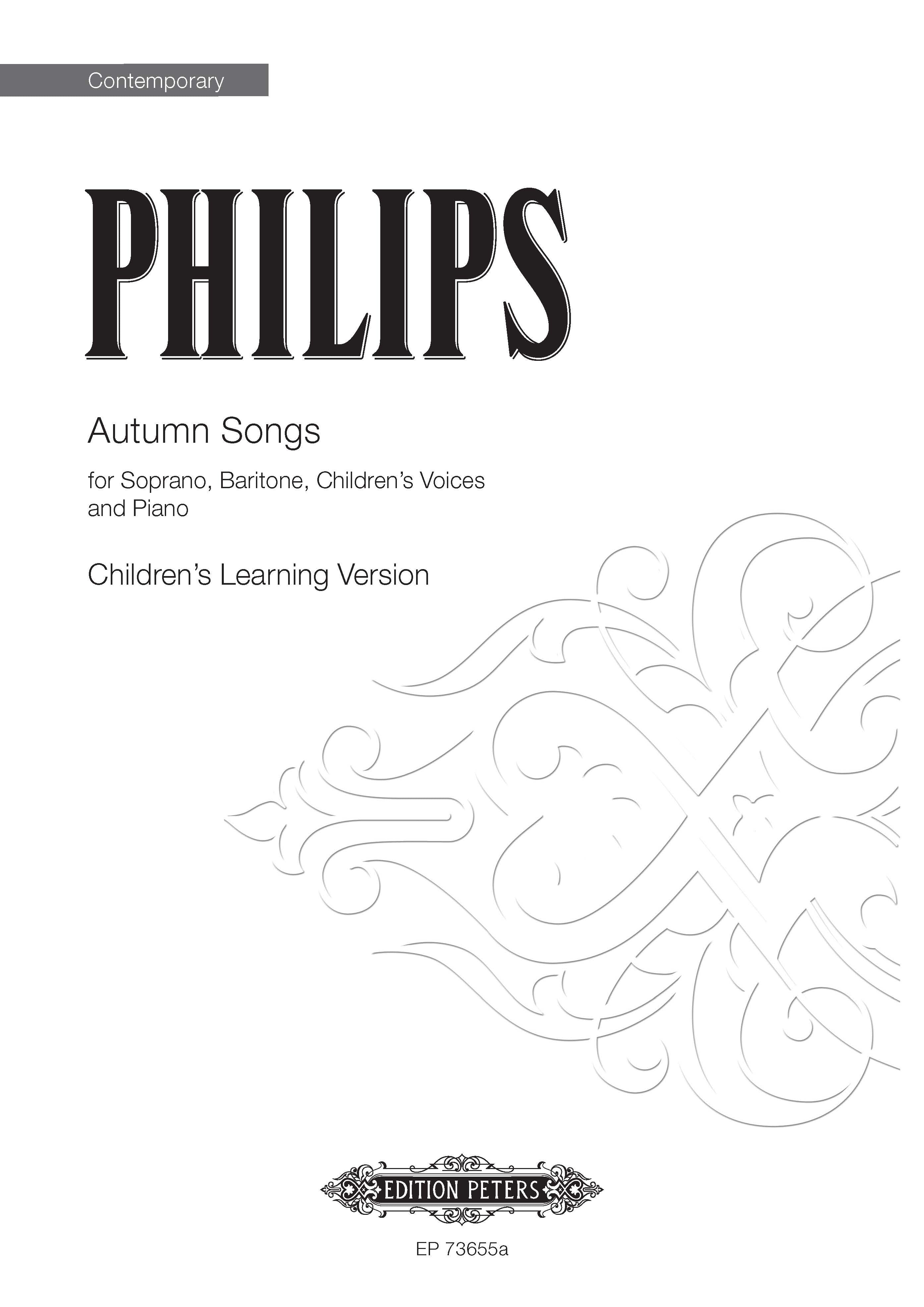 Autumn Songs (EP73655A) - Piano/Soprano Voice/Children's Voices/Baritone Voice (Digital Download)