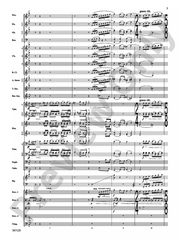 Gloria - Concert Band Conductor Score & Parts (Digital Download)