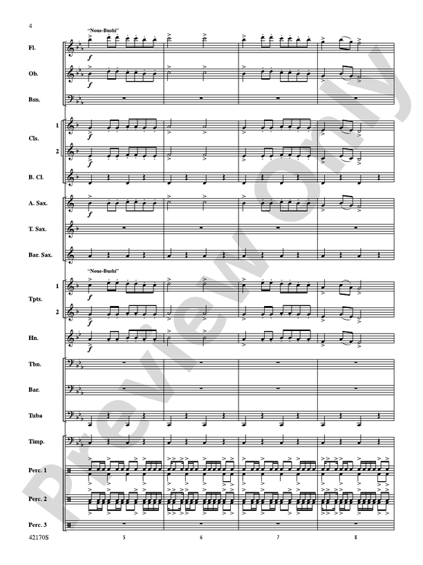 Bushido (Grade 2) - Concert Band Conductor Score & Parts (Digital Download)
