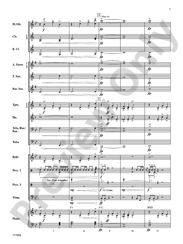 Of Distant Peaks - Concert Band Conductor Score & Parts (Digital Download)