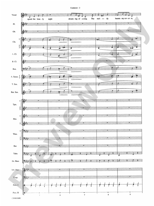Star Dust (Grade 4) - Concert Band Conductor Score & Parts (Digital Download)