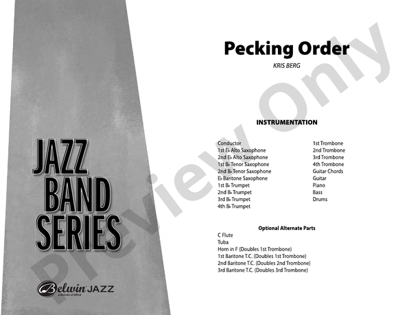 Pecking Order - Jazz Ensemble Conductor Score & Parts (Digital Download)