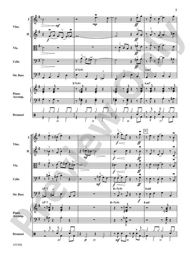 Swing Break – String Orchestra Conductor Score & Parts (Digital Download)
