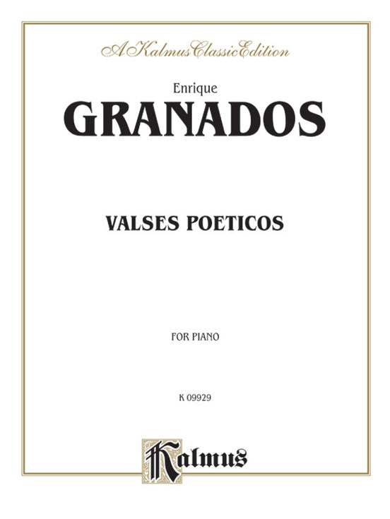Granados - Valses Poeticos - Piano Solo (Digital Download)