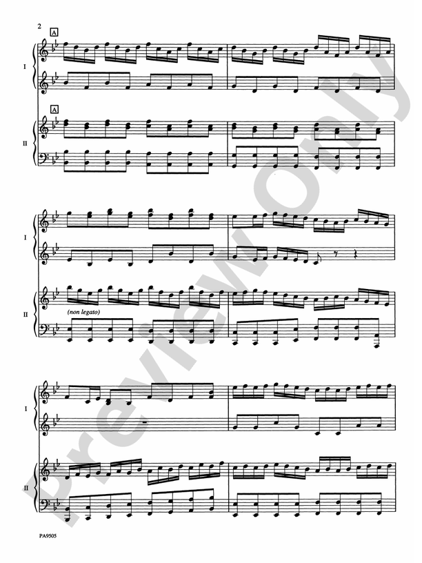 Arrival of the Queen of Sheba - 2 Pianos, 4 Hands (Digital Download)